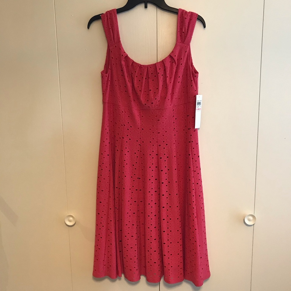 Pink sleeveless empire waist dress sz 10